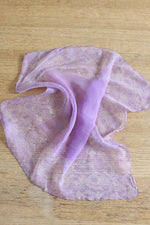 Lilac Silk Chiffon Scarf
