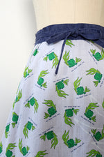 Reversible Frog Wrap Skirt M/L