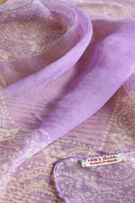 Lilac Silk Chiffon Scarf