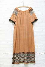 Peachy Woven Maxi Dress