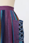 Berry Stripe Pocket Skirt S