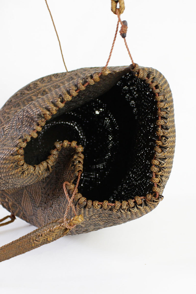 Woven Rattan Backpack