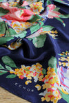 Rich Floral Silk Scarf