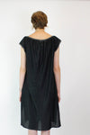 black smock dress