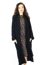 Black Mohair Sweater Coat