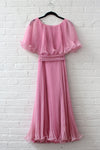 Miss Elliette Pleated Chiffon Dress S/M