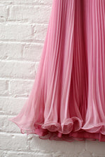 Miss Elliette Pleated Chiffon Dress S/M