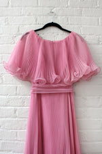 Miss Elliette Pleated Chiffon Dress S/M