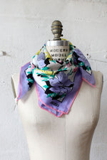 Bill Blass Silk Floral Scarf