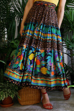 Floral Arabica Gauze Skirt S/M