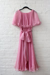 Miss Elliette Pleated Chiffon Dress S/M