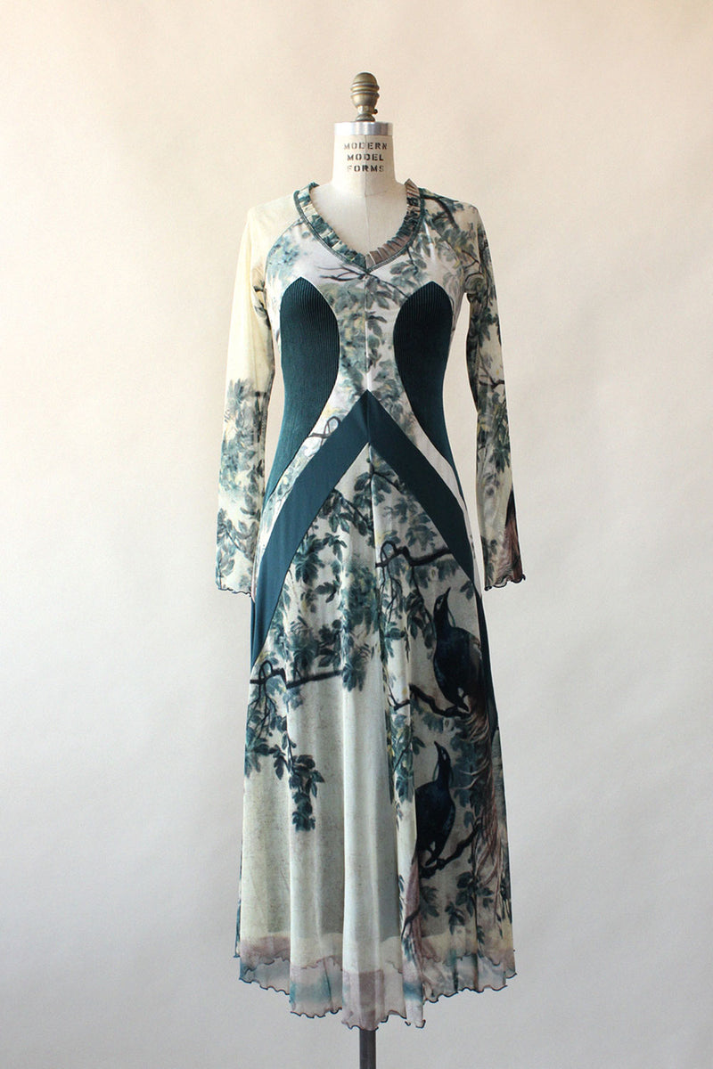 Jade Tattoo Mesh Dress S/M