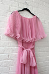 Miss Elliette Pleated Chiffon Dress S/M