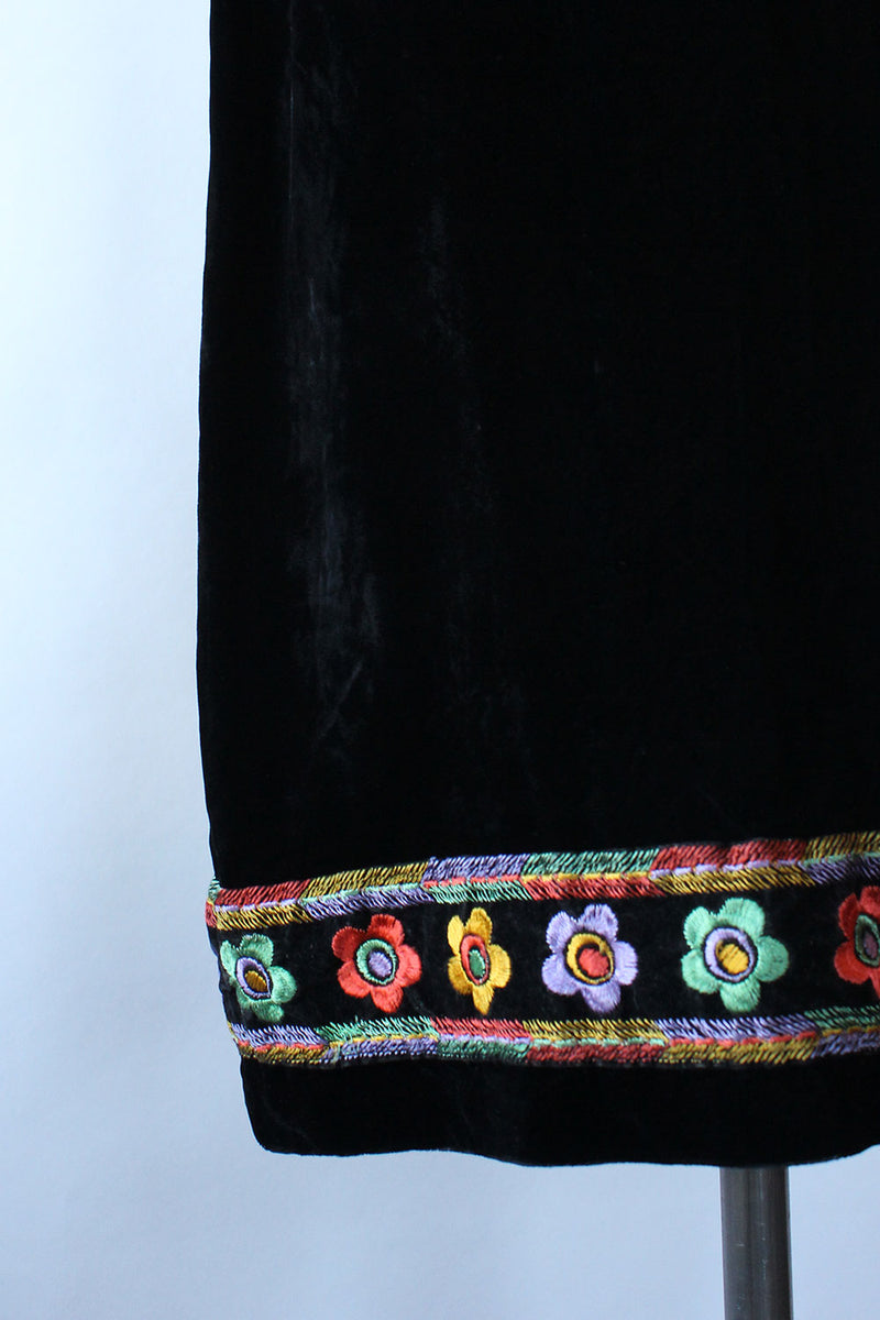 Folk Tale Velvet Skirt S
