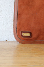 Phillippe Rust Suede Attache Bag