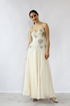 Jerri Trenell Rhinestone Chiffon Dress S