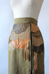 Khaki Collage Skirt M