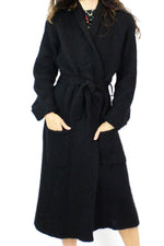 Black Mohair Sweater Coat
