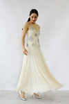 Jerri Trenell Rhinestone Chiffon Dress S