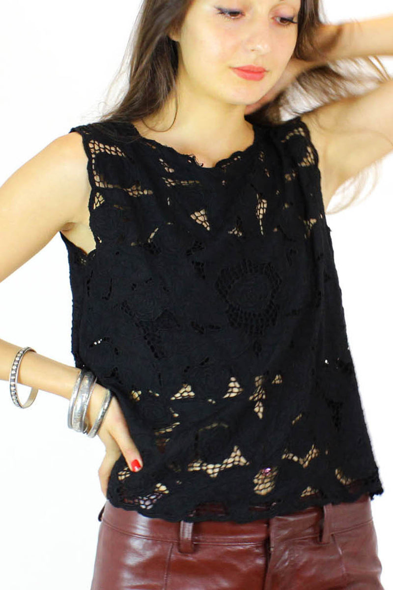 Bali at dusk lace top M/L