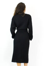 Black Mohair Sweater Coat