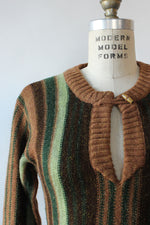 Earthtone Striped Sweater S/M
