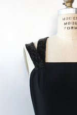 Beaded Cutout Strap LBD M