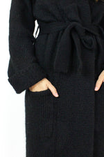 Black Mohair Sweater Coat