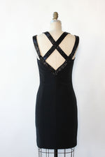 Beaded Cutout Strap LBD M