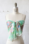 Painted Silk Flower Scarf