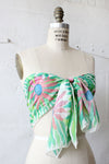Painted Silk Flower Scarf