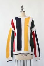 CHAPS Cotton Colorblock Sweater M/L