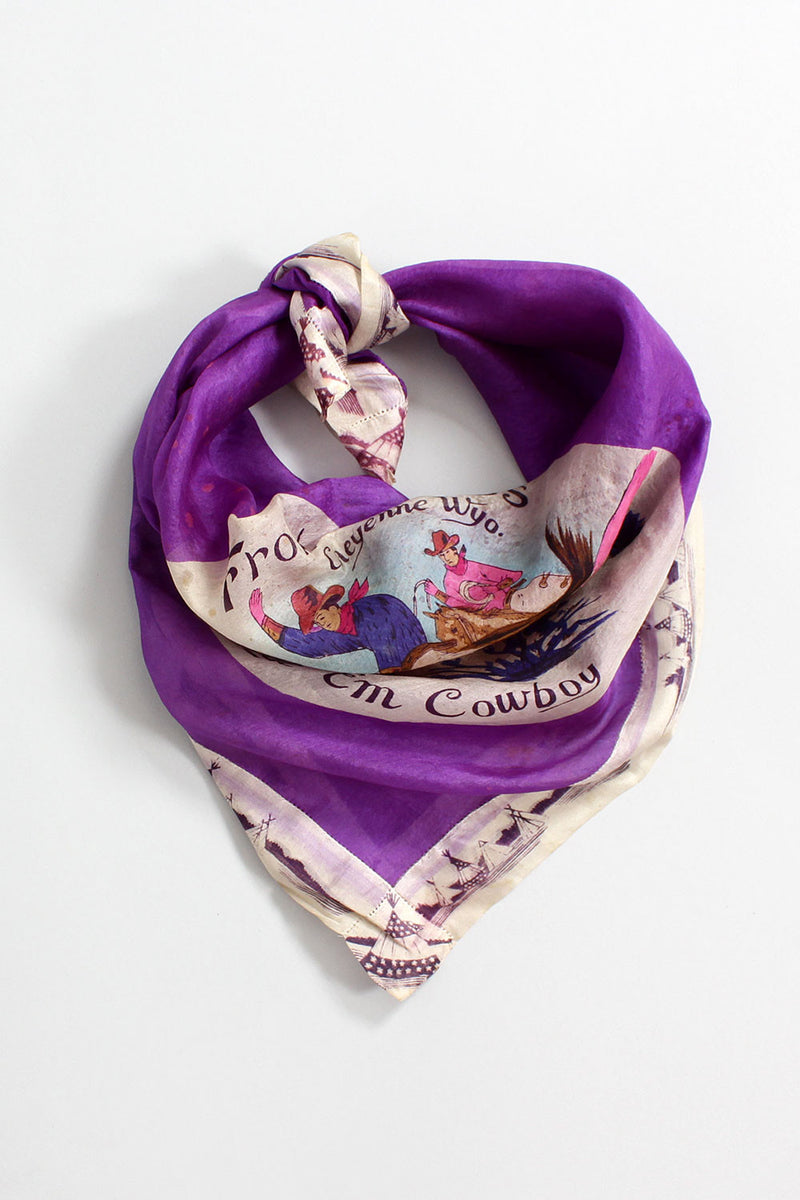 Ride 'Em Cowboy 30s Scarf