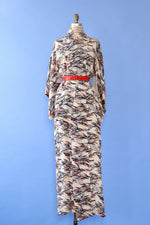Midcentury Abstract Kimono S-L