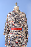 Midcentury Abstract Kimono S-L