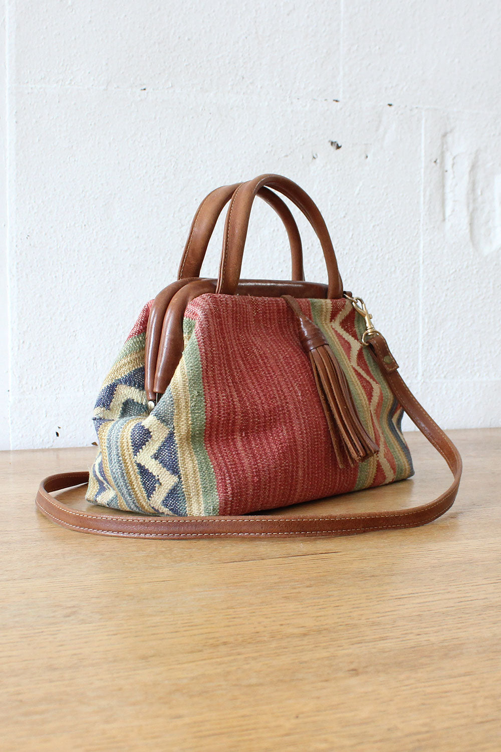 Kilim Tassel Satchel Bag