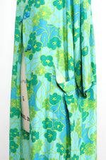 Turquoise Lime Floral Robe Jacket