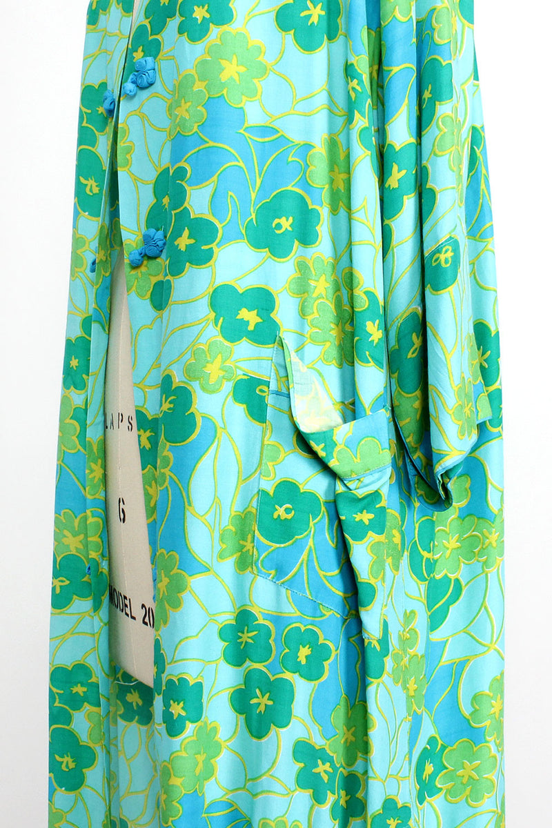 Turquoise Lime Floral Robe Jacket