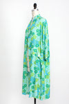 Turquoise Lime Floral Robe Jacket