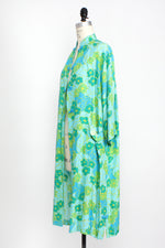 Turquoise Lime Floral Robe Jacket