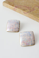Iridescent Square Earrings