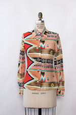 Leslie Southwestern Fitted Buttondown S/M