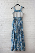 Bamboo Print Maxi Dress XS