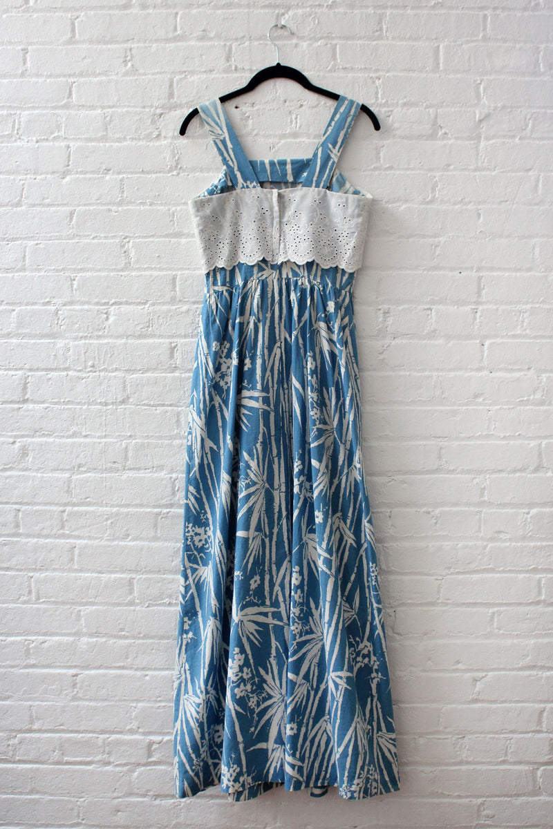 Bamboo Print Maxi Dress XS