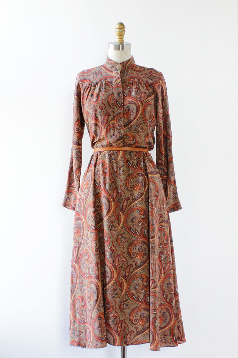 The Perfect Paisley Silk Dress S