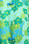 Turquoise Lime Floral Robe Jacket