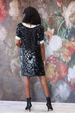 Black Tie Sequin Shift M