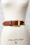 Spanish Leather Brass Hinge Belt