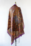 Royal Metallic Paisley Scarf