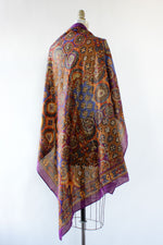 Royal Metallic Paisley Scarf
